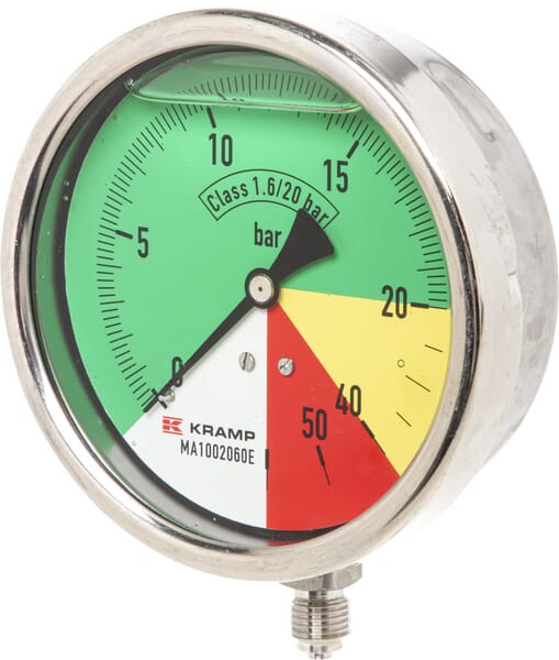 Manometer Ø100mm 0-20-40-60 1/4" BSP  Anschluss unten aus der Kategorie Regeltechnik