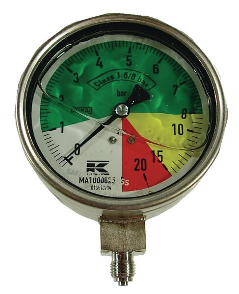 Manometer 100 1/4"unt.AHL-fest aus der Kategorie Regeltechnik