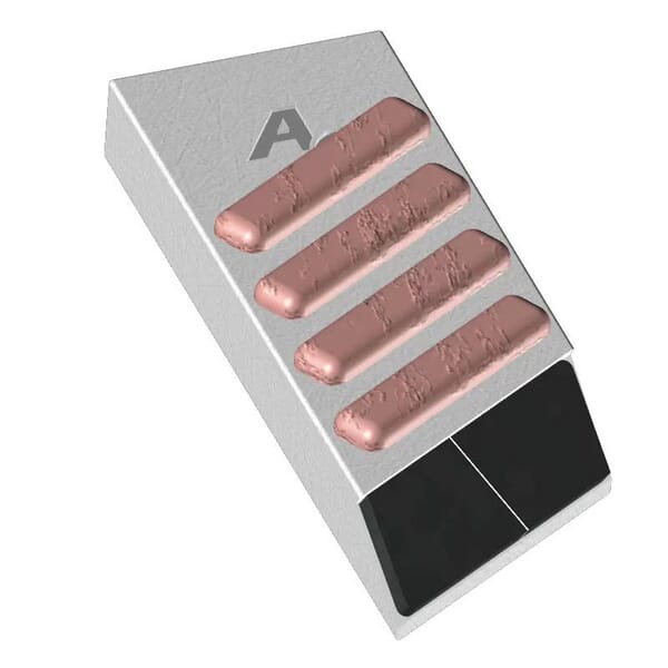 Anschweißpunkt LH, Hartmetall + Hartauftragung 170x60x20 BEC6217BRG