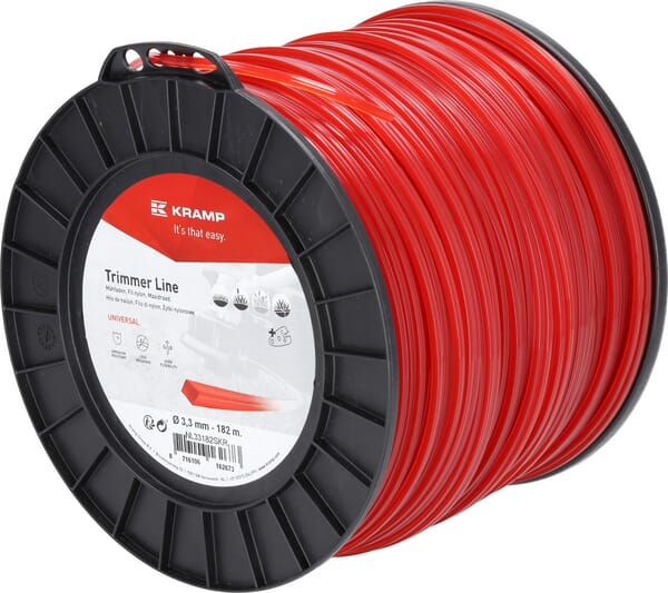 Mähfaden Ø 3.3mm 182m viereckig rot Kramp (NL33182SKR) von Kramp