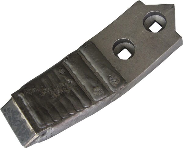 Grubberspitze 215x40x20mm, gehärtet, gekrümmt, 2 Löcher, passend für Unia (2111200020CN) – passend für Unia