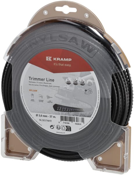 Nylonfaden Ø 3mm 37m viereckig schwarz Kramp (NL3037NKR) von Kramp