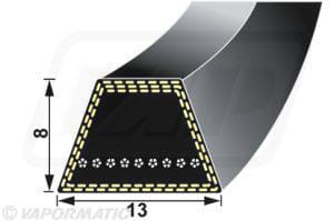 Antriebsriemensatz SPA2882 Vapormatic (x4) aus der Kategorie Trommel- und Scheibenmähwerk