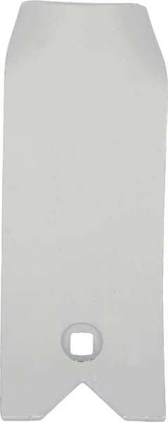 Deflektorplatte 240x100mm, gehärtet, gekrümmt, 1 Loch, passend für Unia 1738050070N