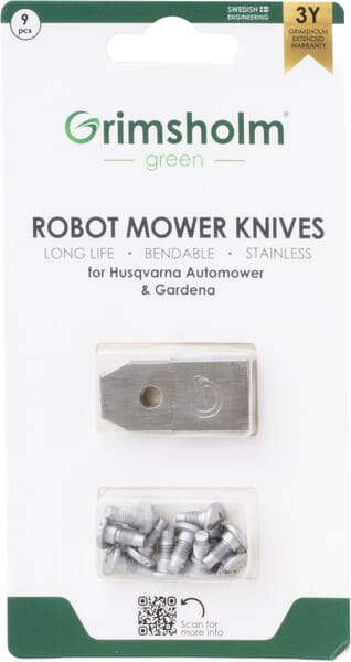 Messer, 9 Stck, passend zu Mähroboter Husqvarna Automower® (FGP101) von Grimsholm