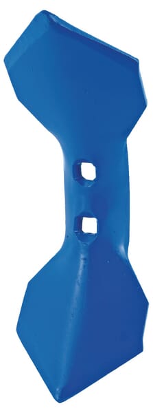 Grubberspitze 308x110x8mm, reversibel, gekrümmt, 2 Löcher (5140A10) – passend für HE-VA Doublet-Record