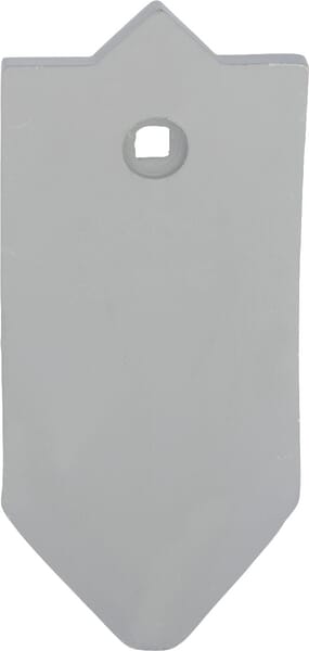 Grubberspitze 250x120mm, gehärtet, gekrümmt, 1 Loch, passend für Unia (1738050010N) – passend für Unia
