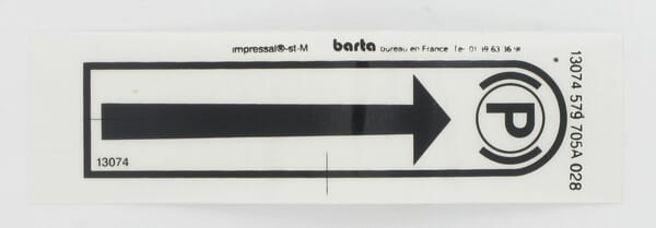 Aufkleber Parkbremse (ET13074)