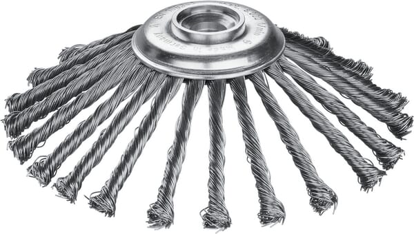 Unkrautbürste 175 x 0,50 x 25,4 mm Premium 22 Knoten (47A25101WB) von Lessmann
