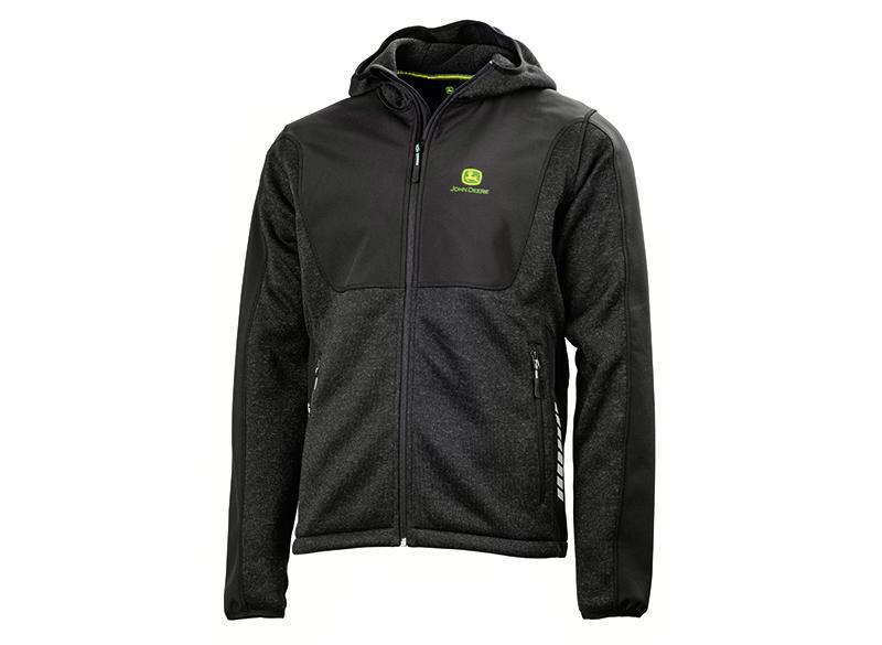 MCS260360083 JOHN DEERE Schwarze Fleecejacke Herren JOHN DEERE Schwarze Fleecejacke Herren MCS260360083