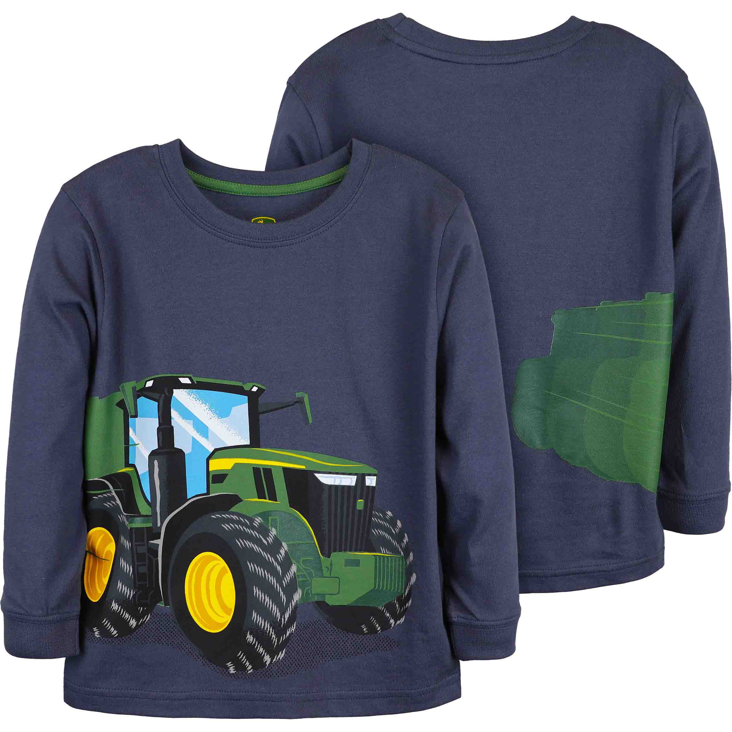 JOHN DEERE Kinder Toddler Sweatshirt Traktor Dunkelblau