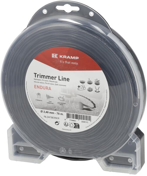 Trimmerschnur Ø2,4x78m, Oval Twist, schwarz, Kramp Endura (NL2478ERKR) von Kramp