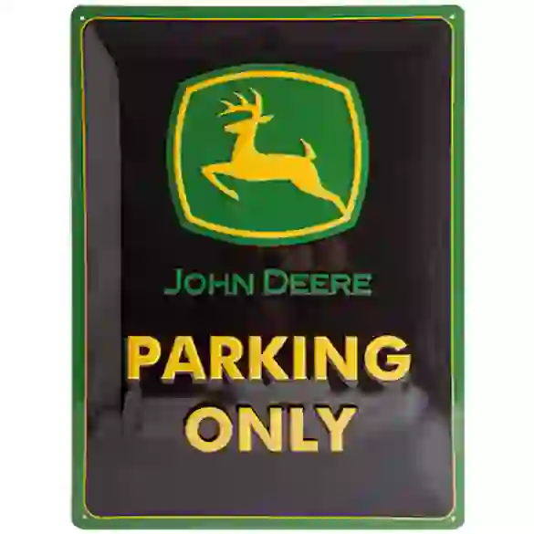 JOHN DEERE Blechschild Parking Only 30 x 40cm JOHN DEERE Blechschild Parking Only 30 x 40cm