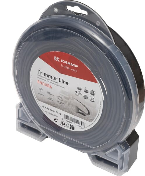Trimmerschnur Ø4,0x27m, Oval Twist, schwarz, Kramp Endura (NL4027ERKR) von Kramp