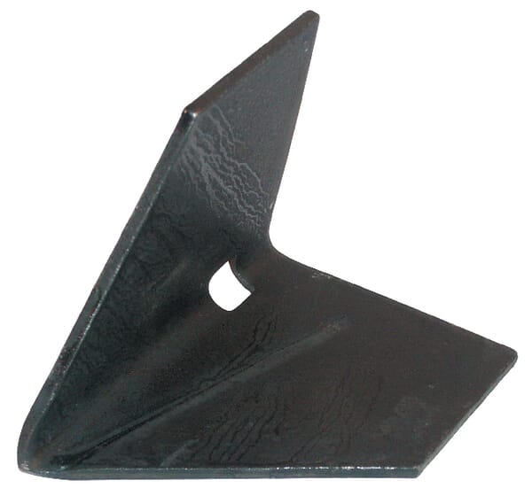 Häuflerspitze 110x110x4mm, gehärtet, flach, 1 Loch, passend für Rau E16417N