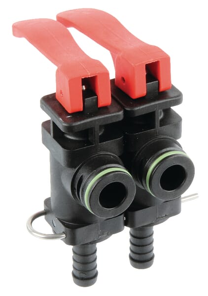Auslaufventil doppelt aus der Kategorie Regeltechnik