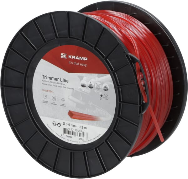 Mähfaden Ø 3mm 132m viereckig rot Kramp (NL30132SKR) von Kramp