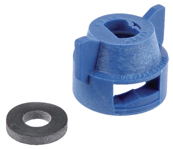 Düsenkappe, blau, mit Dichtung aus der Kategorie Spritzgestänge und Düsen