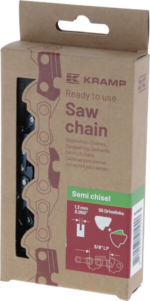 Sägekette 3/8" 1.3mm 55 DL Halbmeißel, Kramp Efficiency (38LP13SB55EKR) von  Kramp