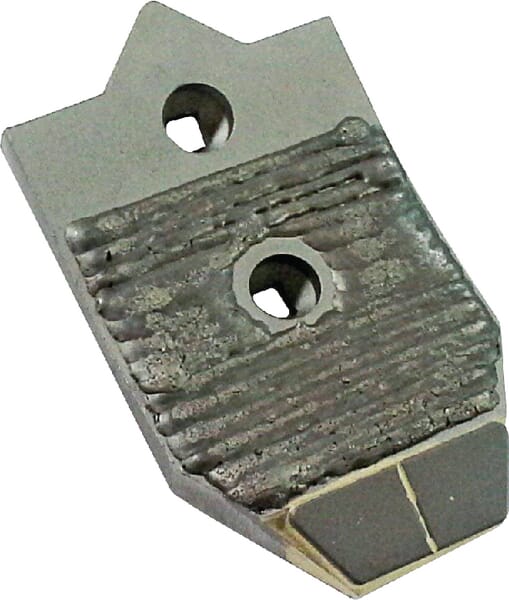 Grubberspitze 215x127x20mm, gehärtet, flach, 2 Löcher, passend für Unia (1738050060CN) – passend für Unia