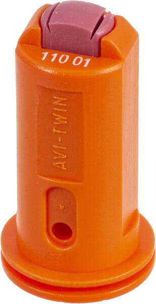 Injektordüse AVI TWIN 110° orange Keramik aus der Kategorie Spritzgestänge und Düsen
