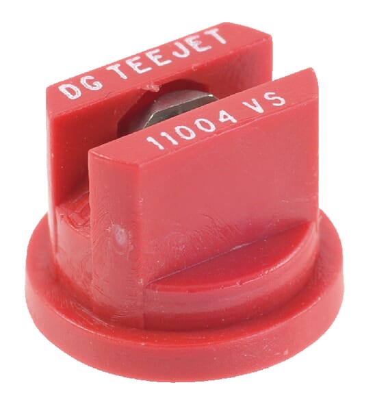 Flachstrahldüse DG 110° rot V2A aus der Kategorie Spritzgestänge und Düsen
