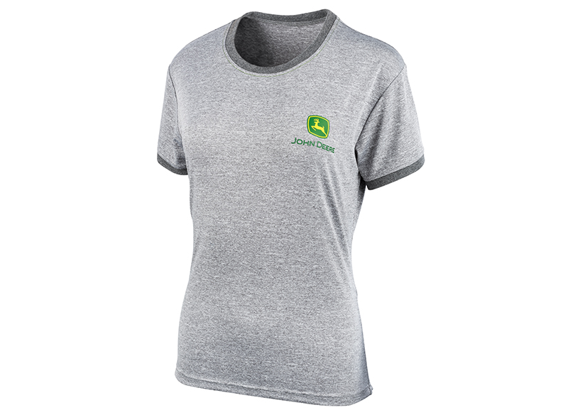 JOHN DEERE Damen Funktions-T-Shirt Grau