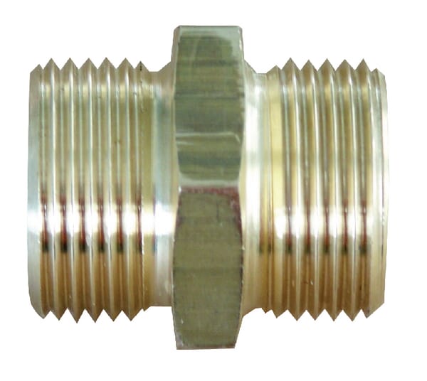 Doppelnippel 3/4" Messing aus der Kategorie Schlauchanschlüsse