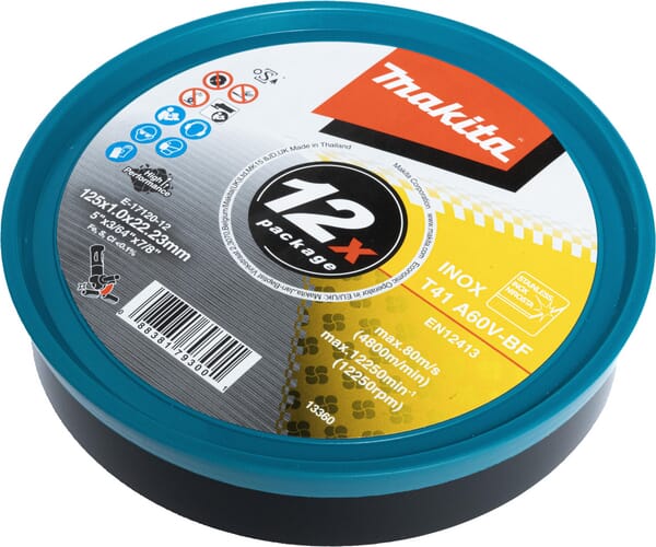 Makita INOX Trennscheibe 125 mm (E1712012) - unserem Sortiment für Makita Ersatzteile