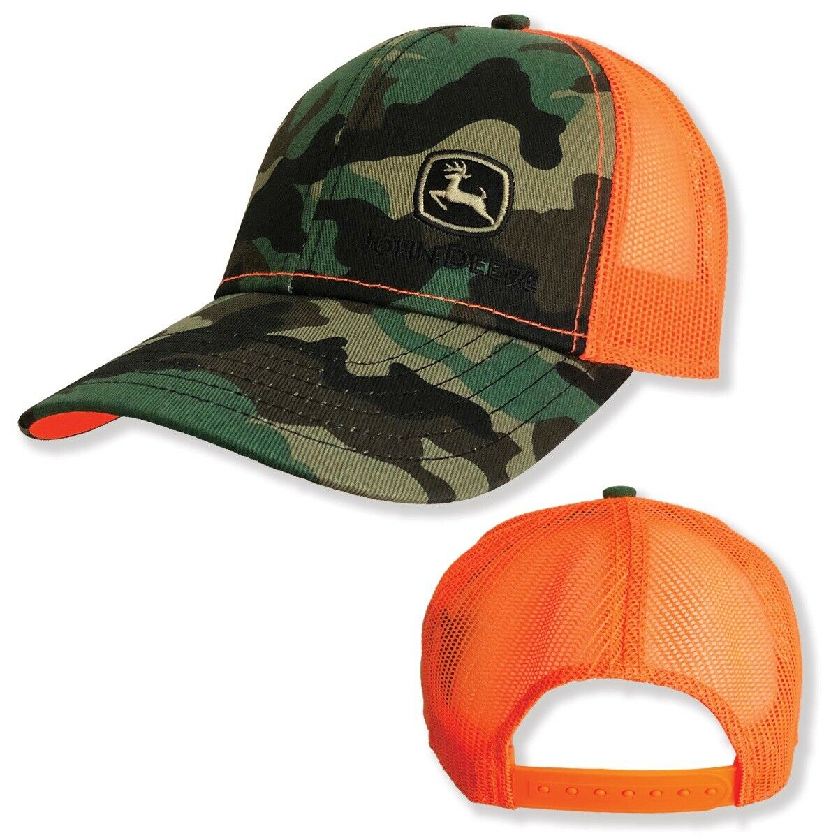 JOHN DEERE Cap Herren Camouflage mit orangem Mesh MC13080880CA MC13080880CA