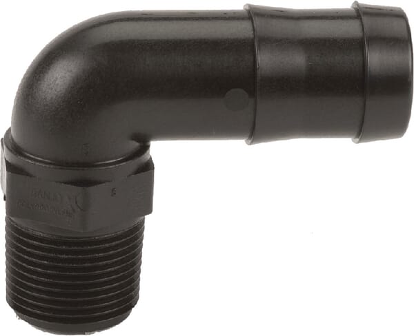 Schlauchtülle 3/4" AG NPT x 1" 90° aus der Kategorie Schlauchanschlüsse