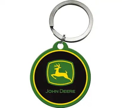 JOHN DEERE Schlüsselanhänger rund „John Deere – Logo“ JOHN DEERE Schlüsselanhänger rund „John Deere – Logo“