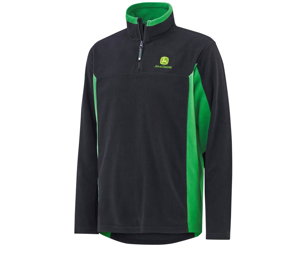 MCS200200083 JOHN DEERE Fleece Half-Zip Grün/Schwarz JOHN DEERE Fleece Half-Zip Grün/Schwarz MCS200200083