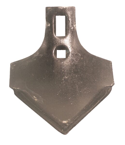 Gänsefußschar 215x165x6mm 2 Loch CP165