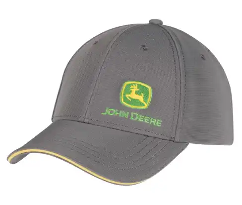 JOHN DEERE Basecap „Nothing Runs Like a Deere“ Grau