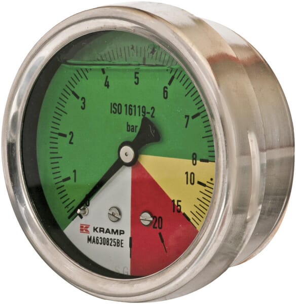 Manometer Ø63mm 0-8-15-25 1/4" BSP  Anschluss rückseitig aus der Kategorie Regeltechnik