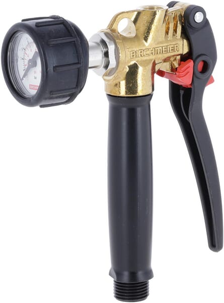 Messing-Handventil G1/2" Viton m. Manometer aus der Kategorie Rückenspritzen und Handspritzen