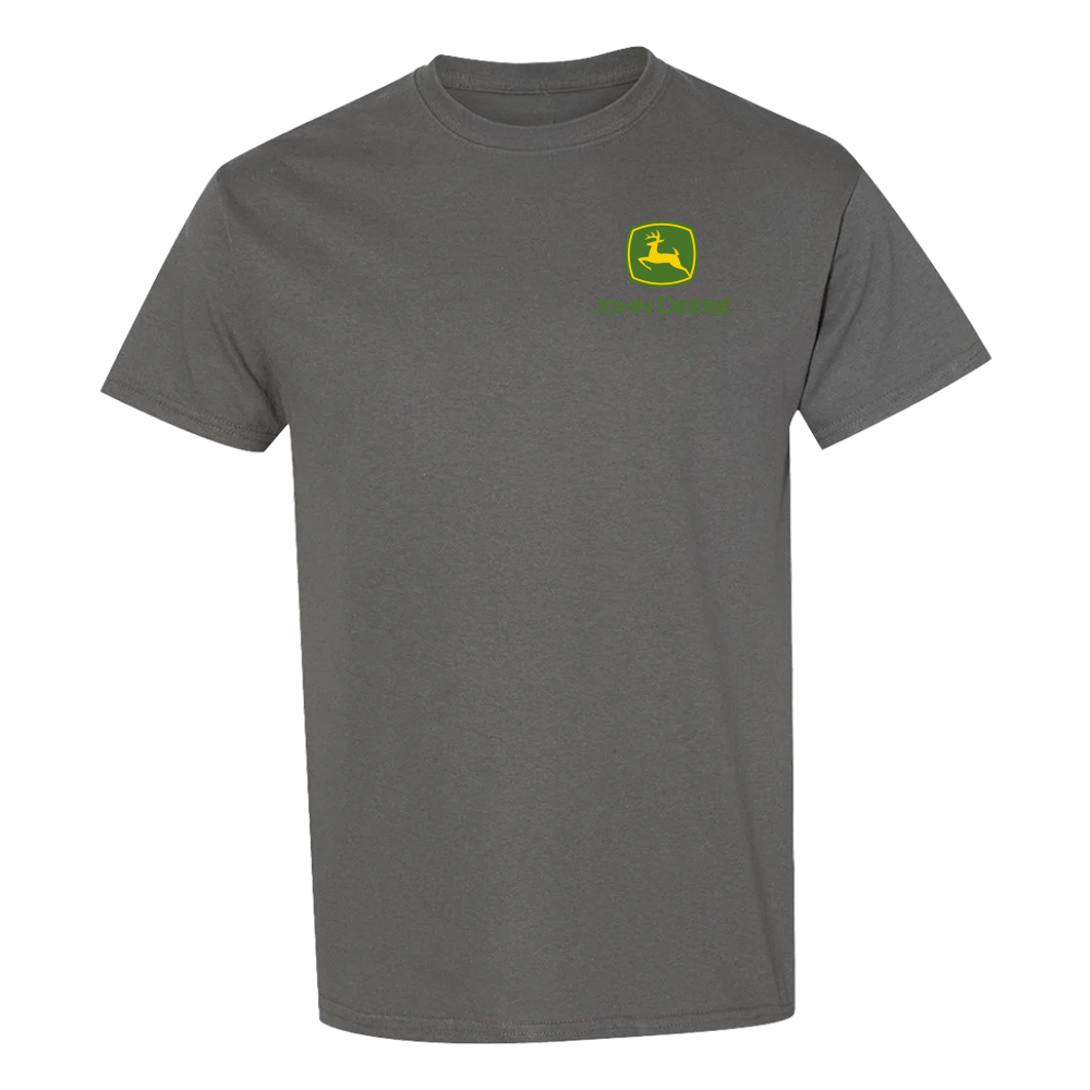 JOHN DEERE T-Shirt Anthrazit mit Traktor Motiv