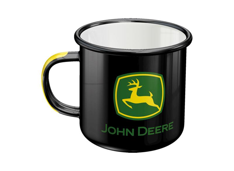 JOHN DEERE Emaille-Tasse "Nothing Runs Like A Deere" Schwarz MCN000043209