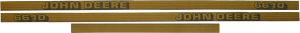 Kabine Aufkleberset "John Deere 6610" TR6610JD