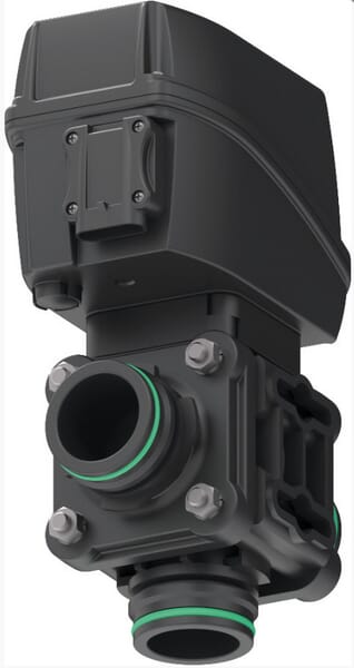 Elektrische 3-Wege-Schraubkugelhähne mit Bodeneinlauf und Gabelkupplungen aus der Kategorie Regeltechnik
