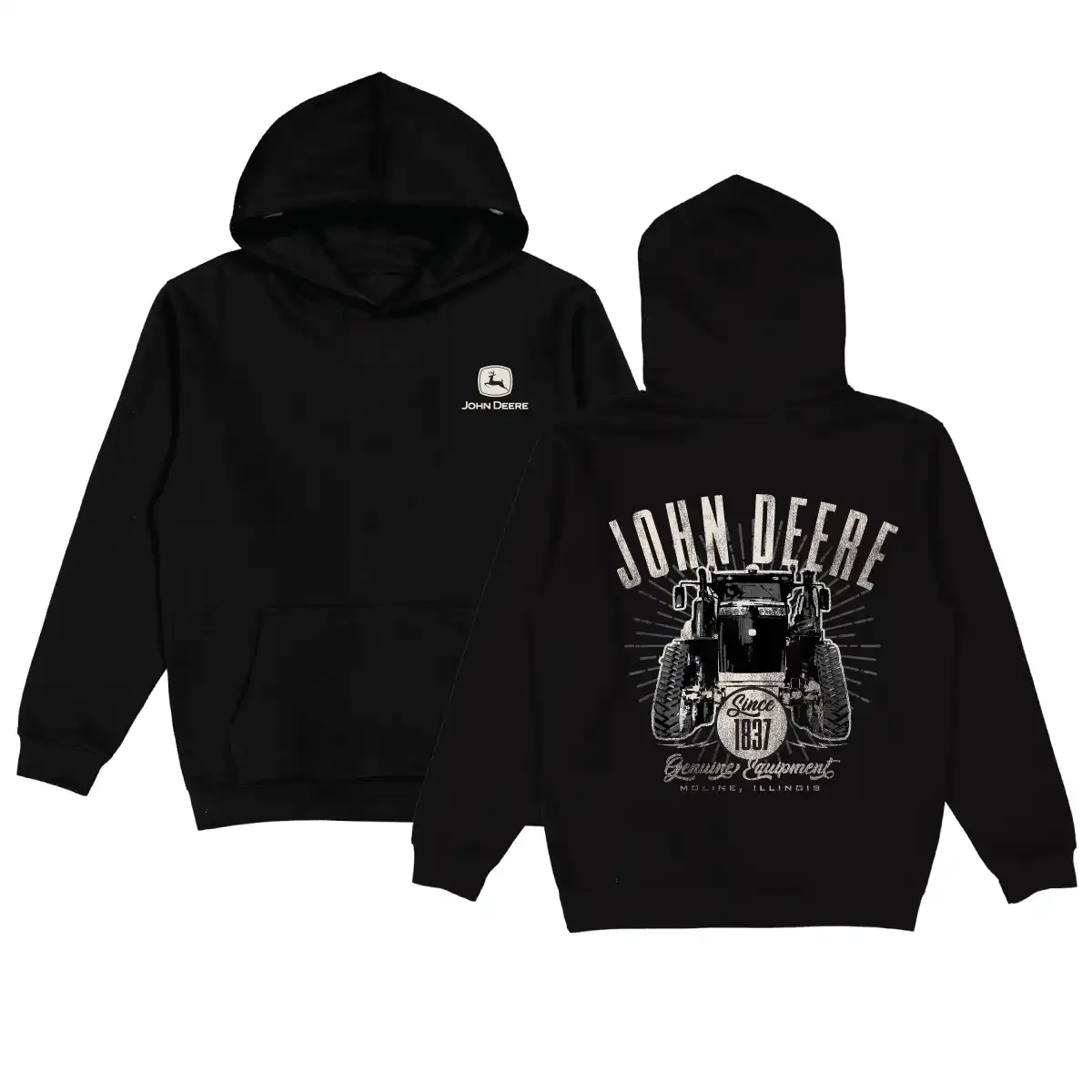 JOHN DEERE Kapuzensweatshirt Schwarz