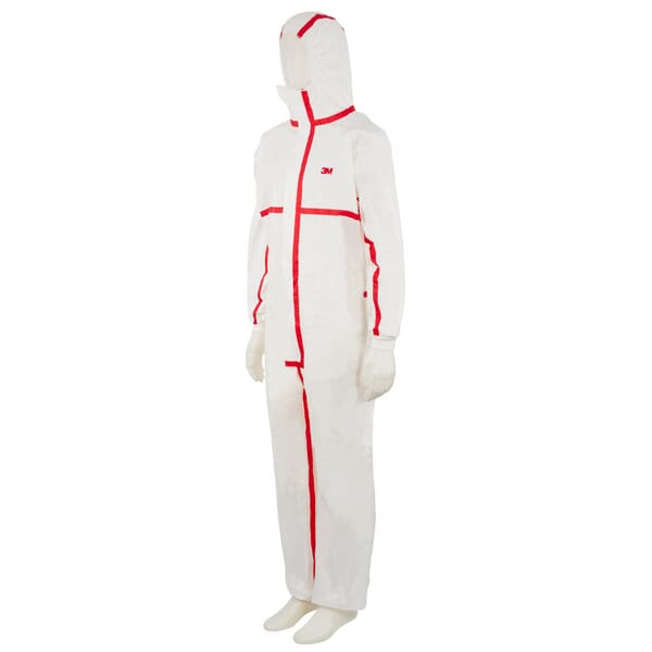 Einwegoveralls, Erwachsener, Gr. 3XL UK:46 , weiß rot , by 3M aus der Kategorie Zubehör für Spritzentechnik
