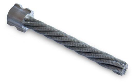 Unkrautbürstenbüschel Weedgo! Zwei 140x12mm Hülsen, 19,4mm verdrillter Draht, 8x (WB14012T2P08) von Weber Brush Systems
