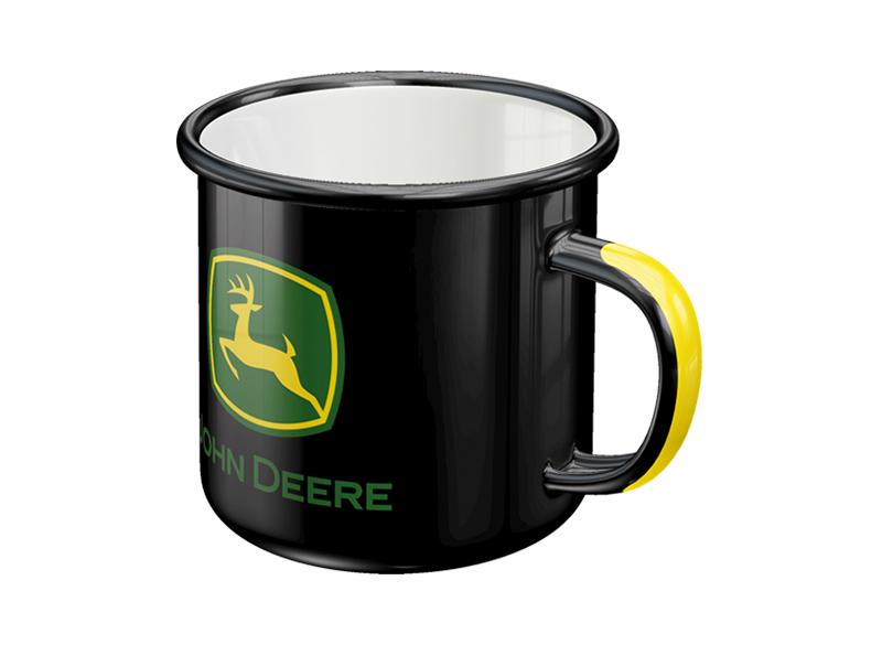 MCN000043209 JOHN DEERE Emaille-Tasse "Nothing Runs Like A Deere" Schwarz img_2