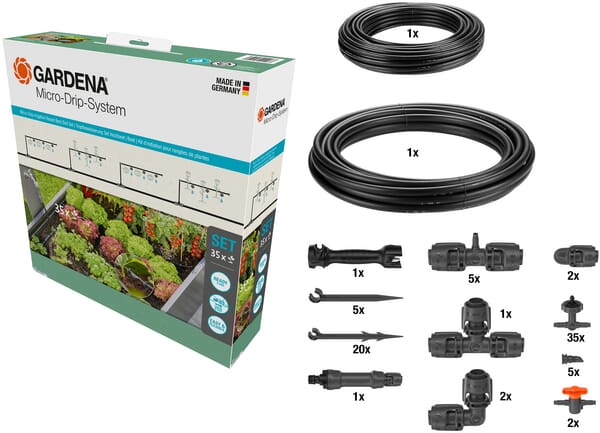 Micro-Drip-Bewässerungsset (35 Pflanzen) (GA13455) von Gardena
