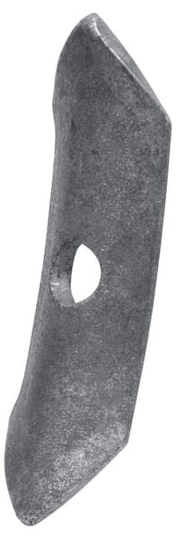 Grubberspitze 127x40x6mm, reversibel, flach, 1 Loch 51201312000040