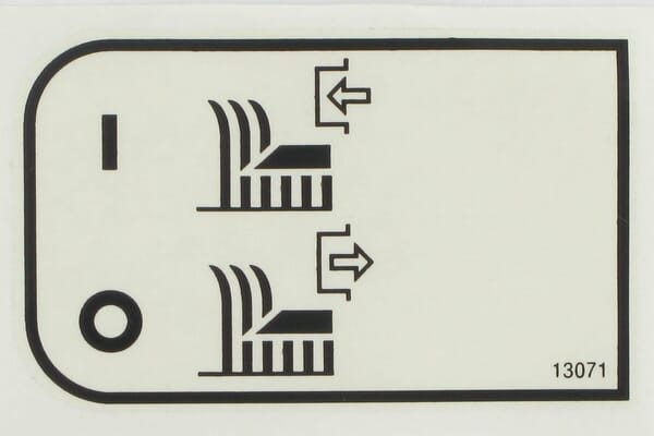 Aufkleber Mähwerk (ET13071)