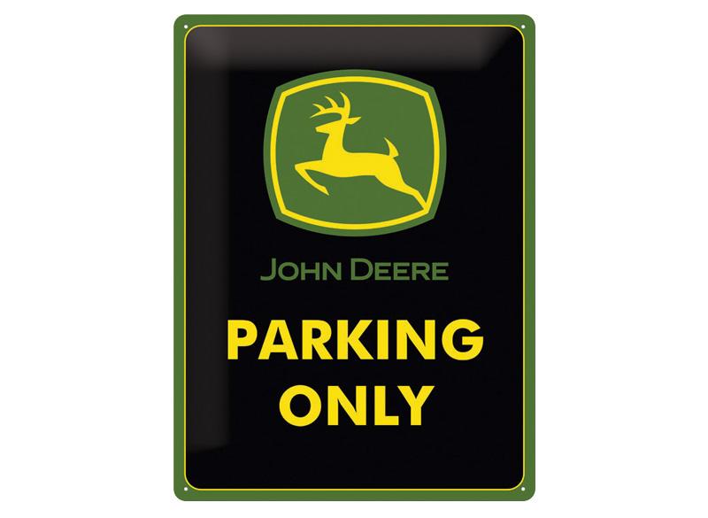 JOHN DEERE Blechschild "Parking Only" 15x20cm MCN000026182