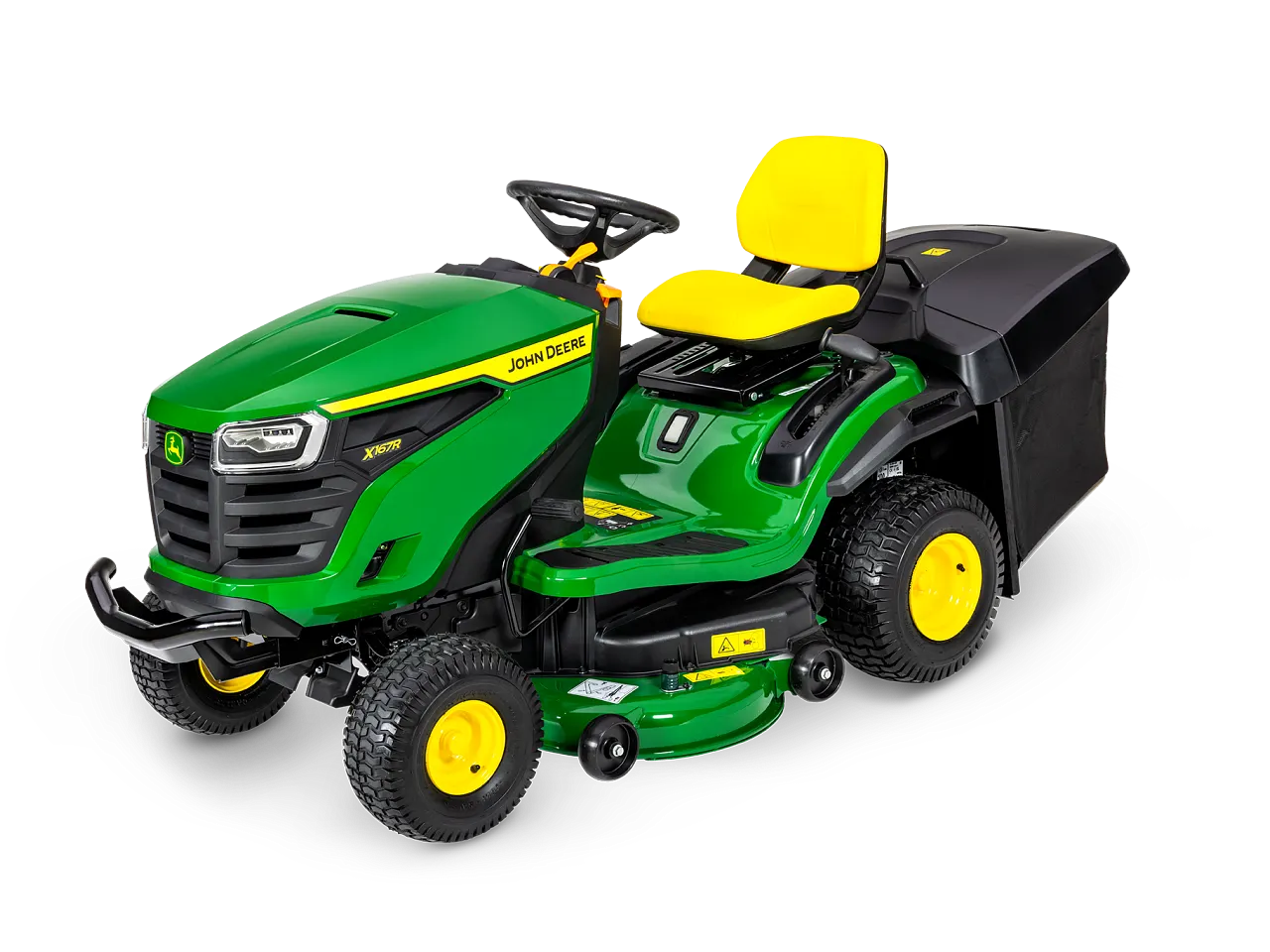 JOHN DEERE Rasentraktor X167R mit Mähwerk und Grasfangkorb
